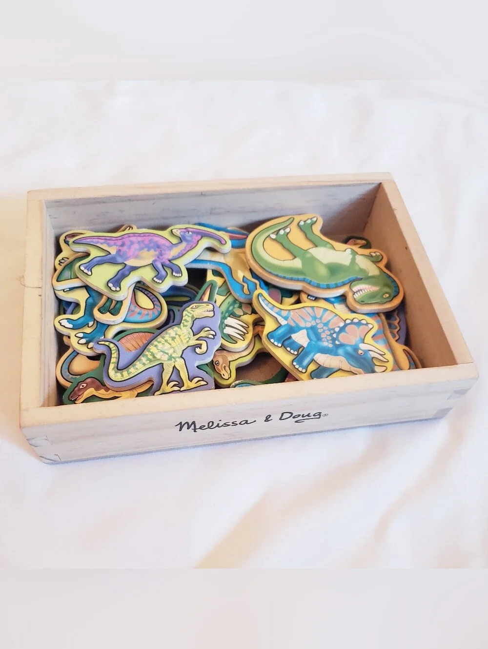 Melissa & Doug Wooden Dinosaur Magnets